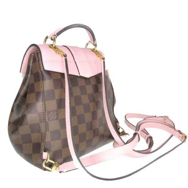 imgrc0079507494 Louis Vuitton Clapton Damier Ebene Canvas Backpack BrownPink