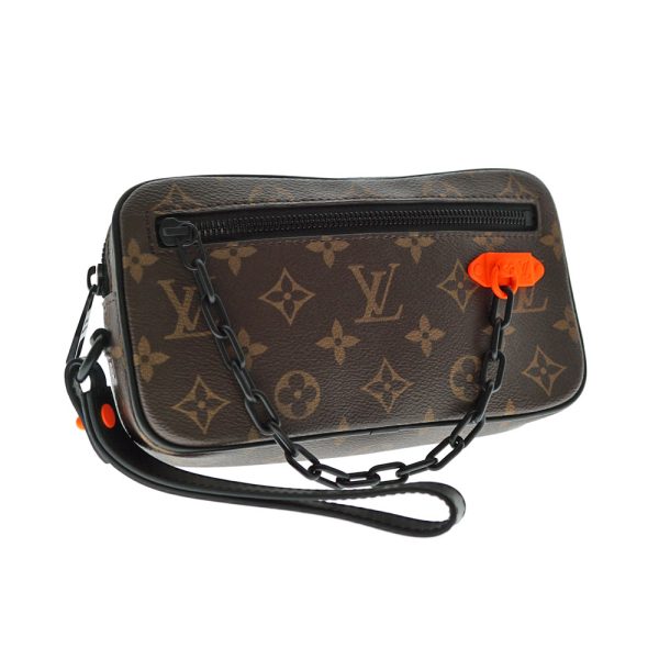 imgrc0079650163 Louis Vuitton Pochette Volga Monogram Canvas Brown Pouch Second Bag Chain Clutch Bag