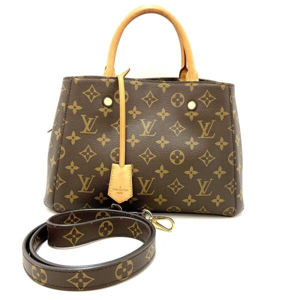 imgrc0079689112 Louis Vuitton Montaigne BB PVC Leather Monogram 2 Way Shoulder Bag