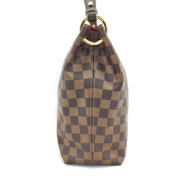 imgrc0079844518 Louis Vuitton Graceful MM Damier Ebene PVC Handbag Shoulder Bag Brown
