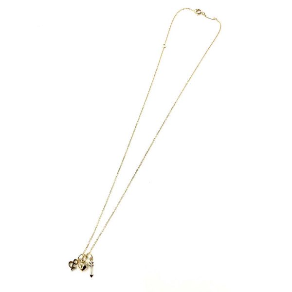 imgrc0079864616 Tiffany Co Love Pendant Hearts and Arrows Necklace Gold K18 18K Gold