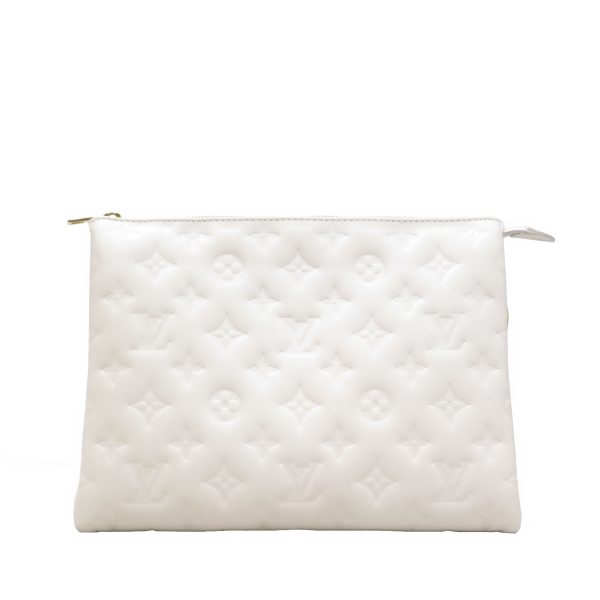 imgrc0080460298 Louis Vuitton Coussin PM Lambskin Leather Shoulder Bag Cream