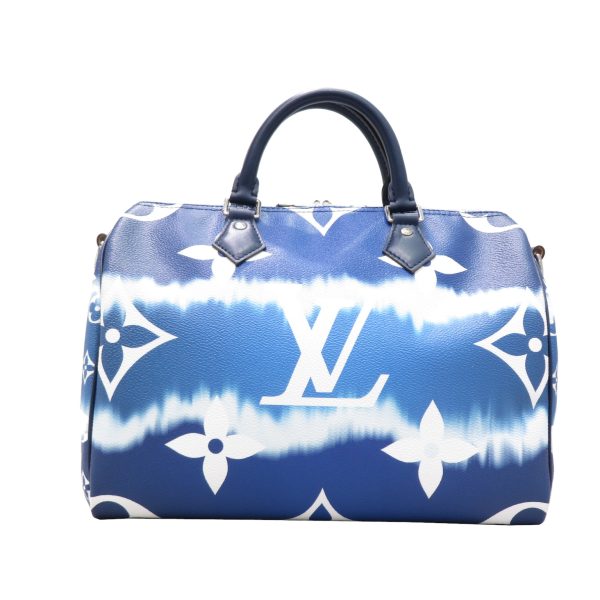 imgrc0080462795 Louis Vuitton LV Escale Speedy 30 Monogram Giant Boston Bag Indigo