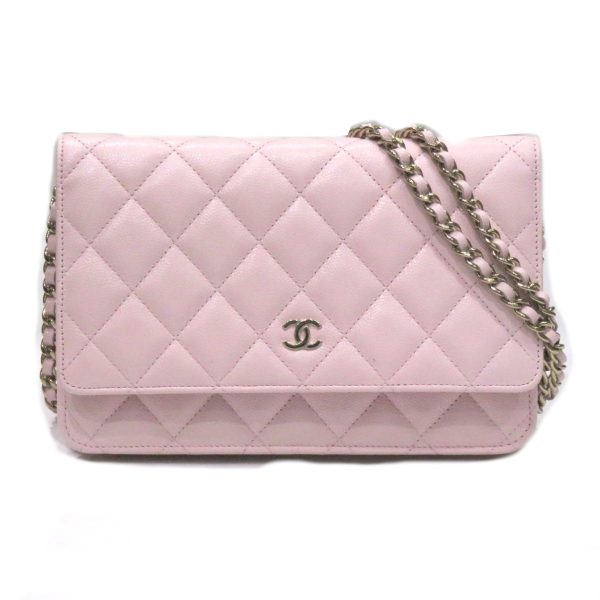imgrc0080731172 Chanel Classic Chain Wallet Caviar Skin Shoulder Bag Light Pink