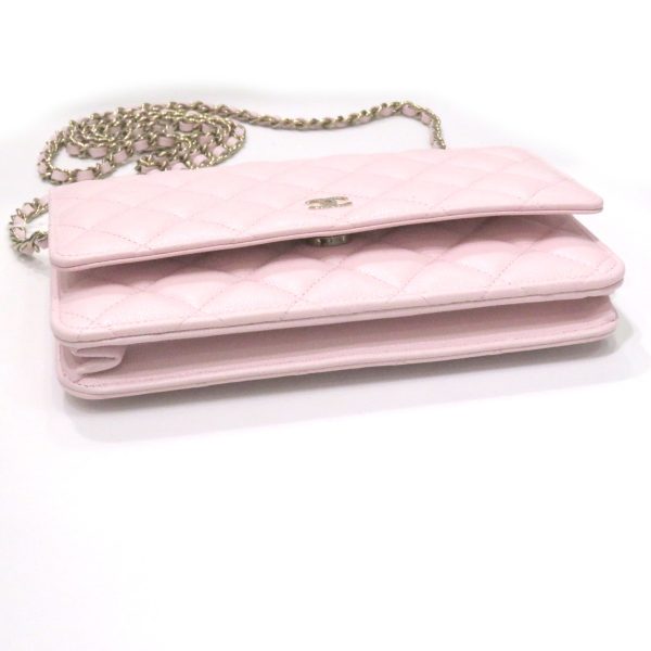 imgrc0080731176 Chanel Classic Chain Wallet Caviar Skin Shoulder Bag Light Pink
