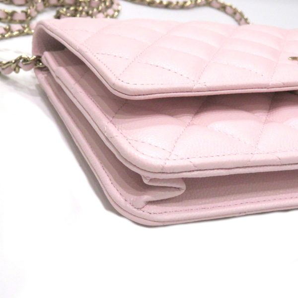 imgrc0080731177 Chanel Classic Chain Wallet Caviar Skin Shoulder Bag Light Pink