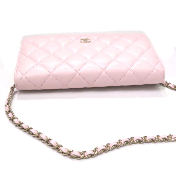 imgrc0080731179 Chanel Classic Chain Wallet Caviar Skin Shoulder Bag Light Pink
