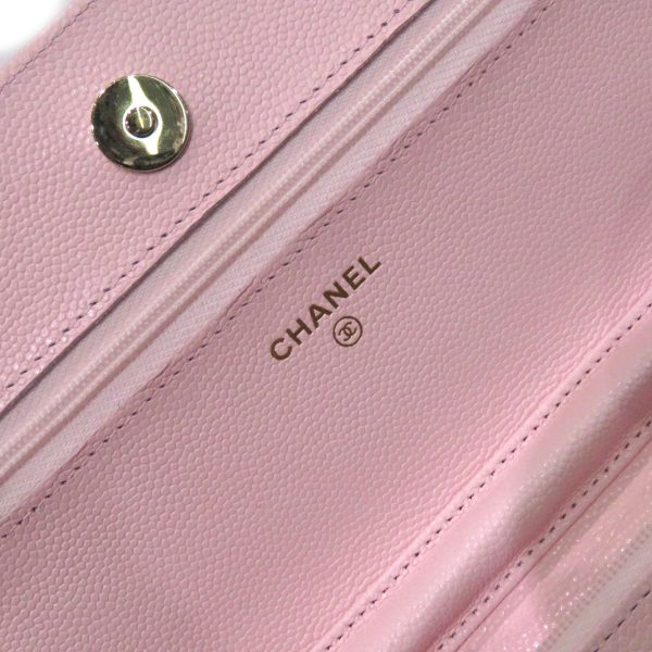 imgrc0080731182 Chanel Classic Chain Wallet Caviar Skin Shoulder Bag Light Pink