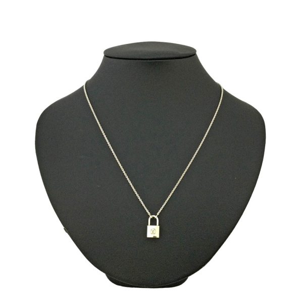 imgrc0080822119 Louis Vuitton Pendantif Silver Lockit Necklace Pendant 50cm SV925 Q93559 Silver
