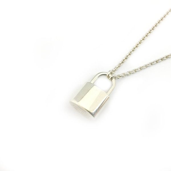 imgrc0080822120 Louis Vuitton Pendantif Silver Lockit Necklace Pendant 50cm SV925 Q93559 Silver