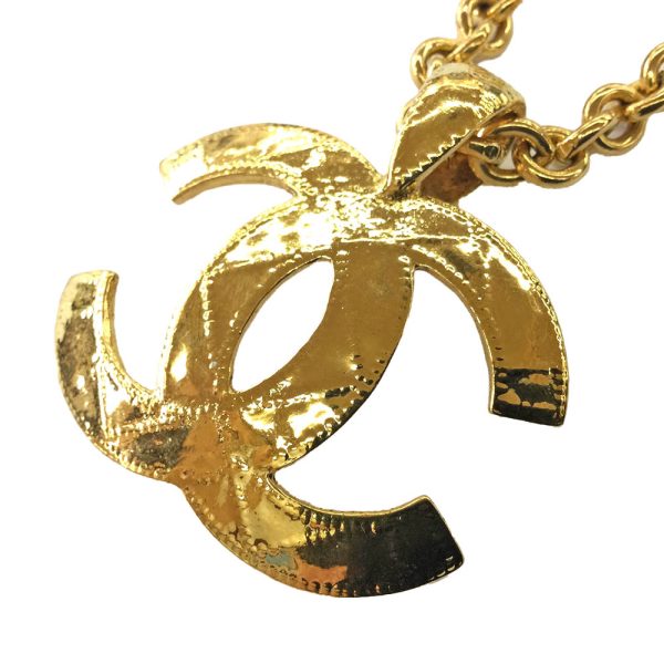 imgrc0080966032 Chanel Coco Mark Necklace GP Gold Plated Metal
