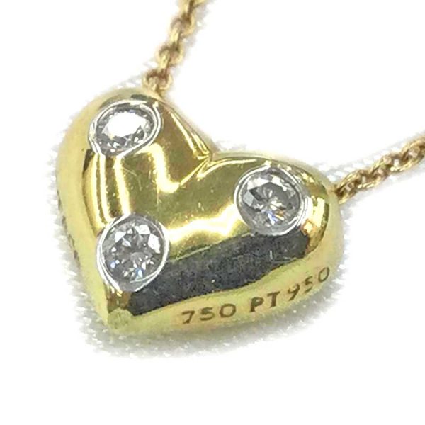 imgrc0081176437 Tiffany Co Dots Heart Necklace Diamond 750 K18YG Gold