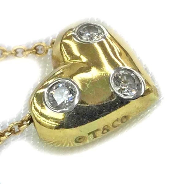 imgrc0081176438 Tiffany Co Dots Heart Necklace Diamond 750 K18YG Gold