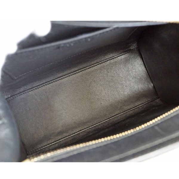 imgrc0081511611 Celine Luggage Nano 2WAY Calfskin Shoulder Bag Black