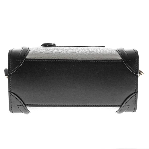 imgrc0081511619 Celine Luggage Nano 2WAY Calfskin Shoulder Bag Black