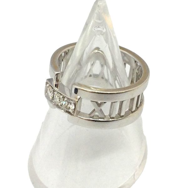 imgrc0081712293 Tiffany Co Open Atlas Ring Size 11 K18WG Diamond White Gold