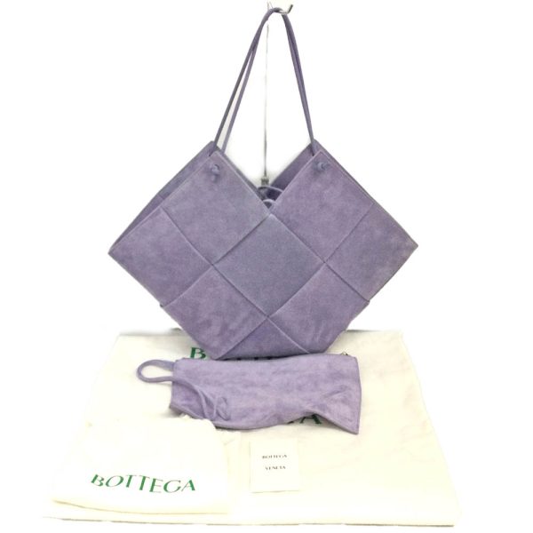 imgrc0081818674 Bottega Veneta Medium Intreccio Suede Tote Bag Calfskin Handbag Lavender Purple