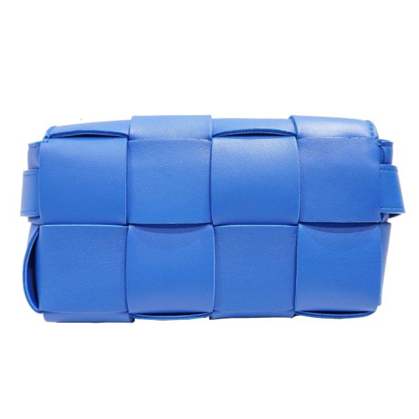 imgrc0082117385 Bottega Veneta Cassette Belt Bag Buffalo Skin Waist Bag Blue