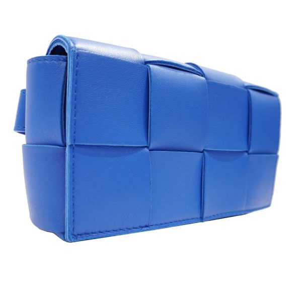 imgrc0082117387 Bottega Veneta Cassette Belt Bag Buffalo Skin Waist Bag Blue