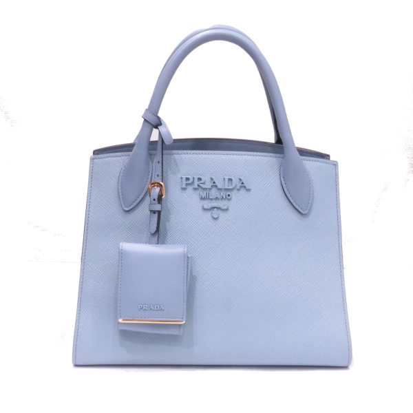 imgrc0082212094 Prada Monochrome Mini Handbag Leather Tote Bag Blue