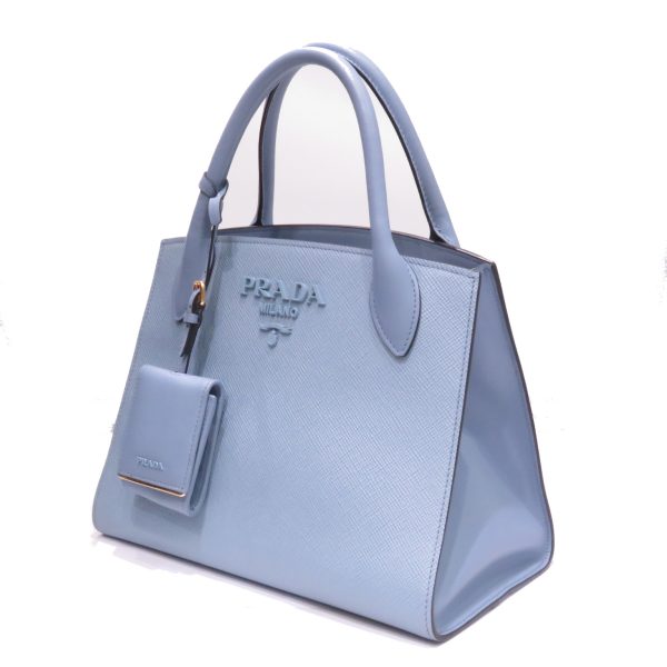 imgrc0082212095 Prada Monochrome Mini Handbag Leather Tote Bag Blue