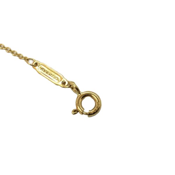 imgrc0082244554 Tiffany Co T Smile 46cm Small Pendant AU750 YG Necklace Yellow Gold
