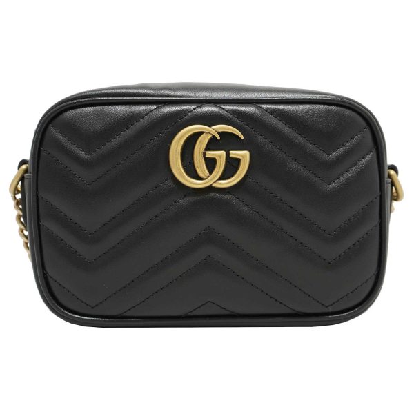 imgrc0082395583 Gucci Marmont Quilted Leather Shoulder Bag Black