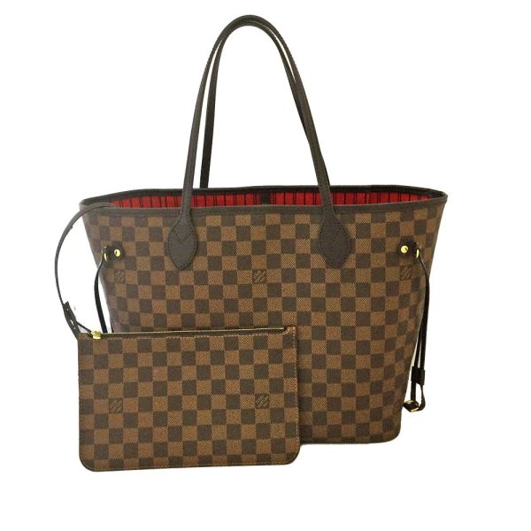 imgrc0082470671 Louis Vuitton Neverfull MM Damier Ebene Tote Bag Shoulder Bag Brown