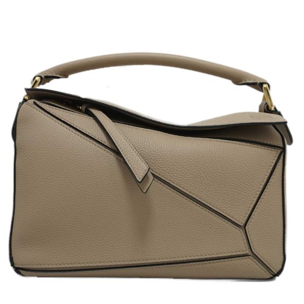 imgrc0082591598 LOEWE Puzzle Bag Small 2WAY Soft Grain Calfskin Shoulder Bag Beige