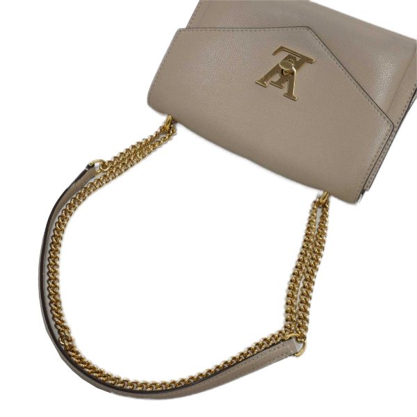 imgrc0082821099 Louis Vuitton My Lock Me Chain Shoulder Bag Greige Grained Calf Leather