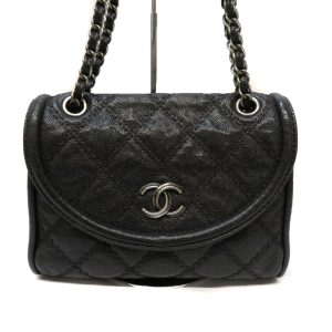 imgrc0083067601 Chanel Matelasse Chain Wallet Shoulder Bag Caviar Skin Black