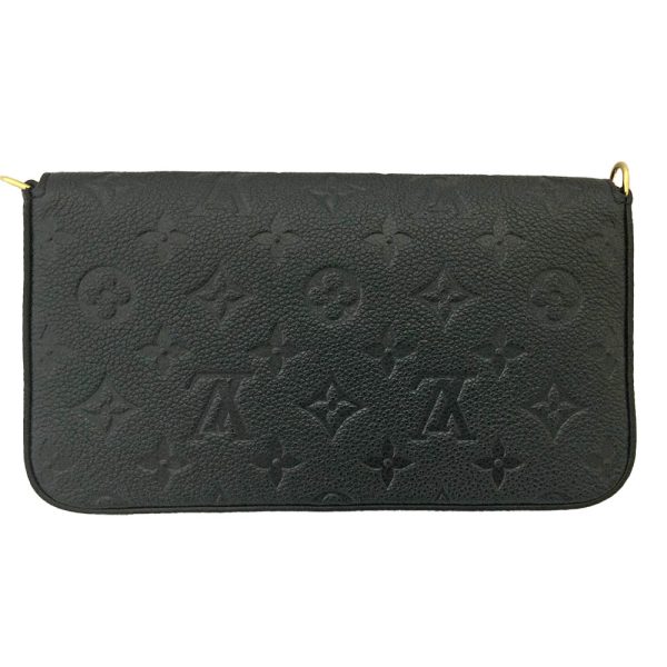 imgrc0083249649 Louis Vuitton Pochette Felicie Monogram Empreinte Chain Shoulder Bag Clutch Bag Noir Black