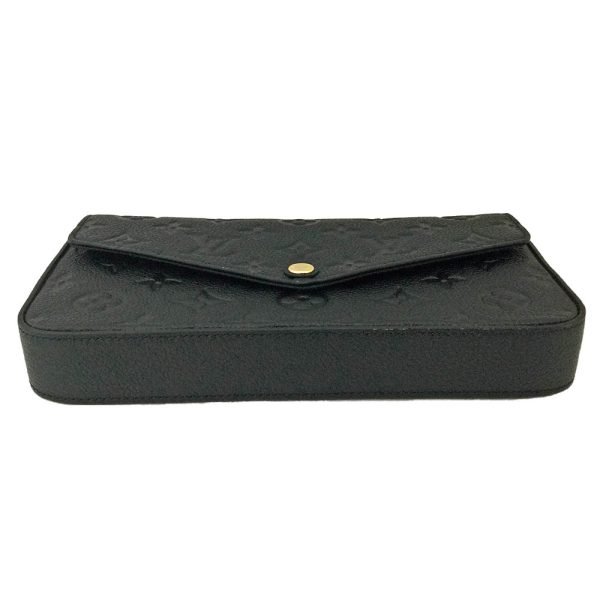 imgrc0083249650 Louis Vuitton Pochette Felicie Monogram Empreinte Chain Shoulder Bag Clutch Bag Noir Black