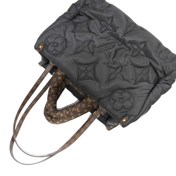 imgrc0083605269 Louis Vuitton Pillow on SaGo GM Recycled Nylon Monogram Canvas Handbag Black Brown