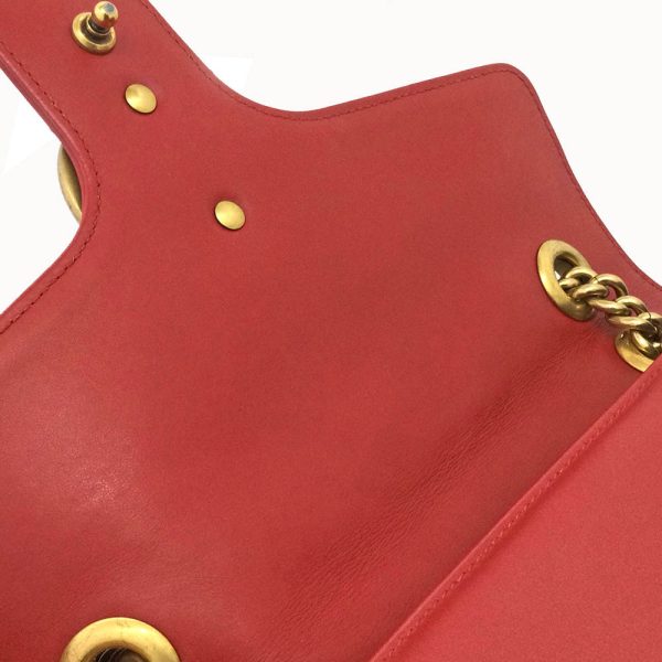 imgrc0083623887 GUCCI Chain Shoulder Bag Leather Crossbody Bag Red