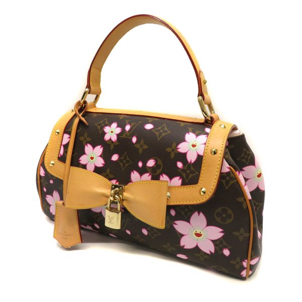 imgrc0083698669 Louis Vuitton Sac Retro PM Monogram Cherry Blossom Brown Marron Ribbon Takashi Murakami Handbag