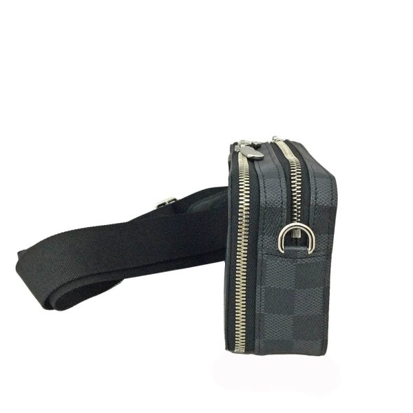 imgrc0084075808 Louis Vuitton Alpha Wearable Wallet Damier Graphite Crossbody Shoulder Bag Black Grey