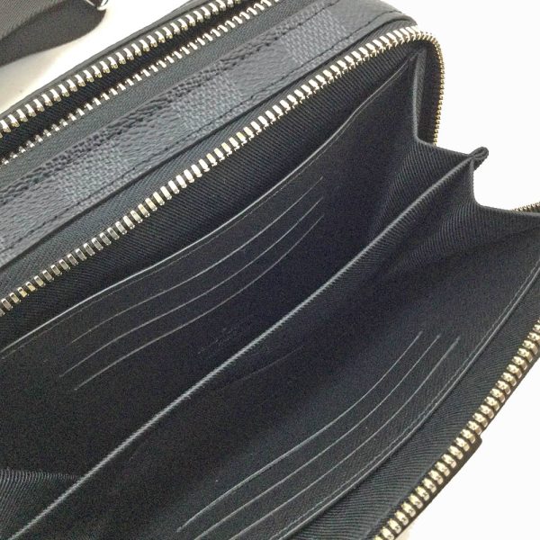 imgrc0084075810 Louis Vuitton Alpha Wearable Wallet Damier Graphite Crossbody Shoulder Bag Black Grey