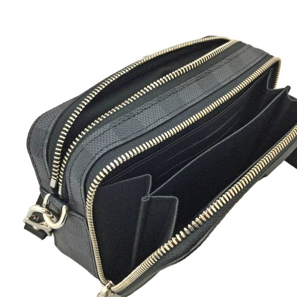 imgrc0084075812 Louis Vuitton Alpha Wearable Wallet Damier Graphite Crossbody Shoulder Bag Black Grey