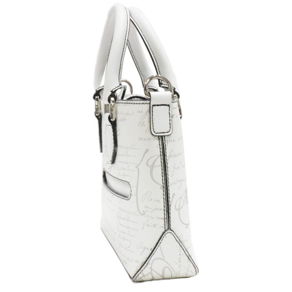 imgrc0084103983 Berluti Toujours Mini Scritto Leather Shoulder Bag White