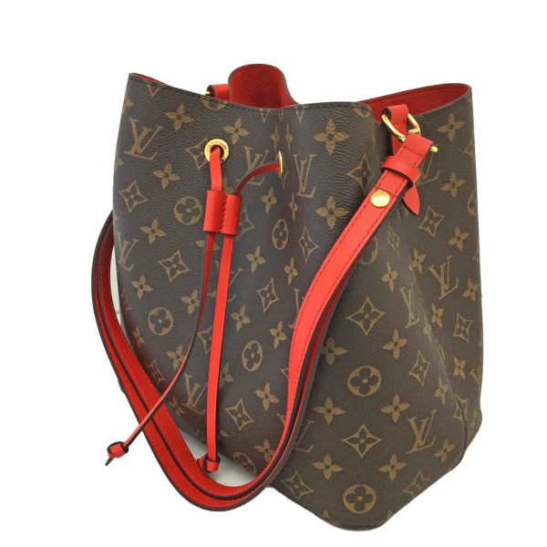 imgrc0085199255 Louis Vuitton NeoNoe Monogram Coquelicot Shoulder Bag Drawstring Bag Brown