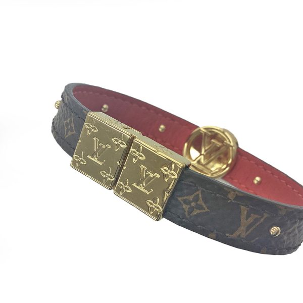 imgrc0085227290 Louis Vuitton Bracelet LV Circle Reversible 15cm Genuine Leather Rouge