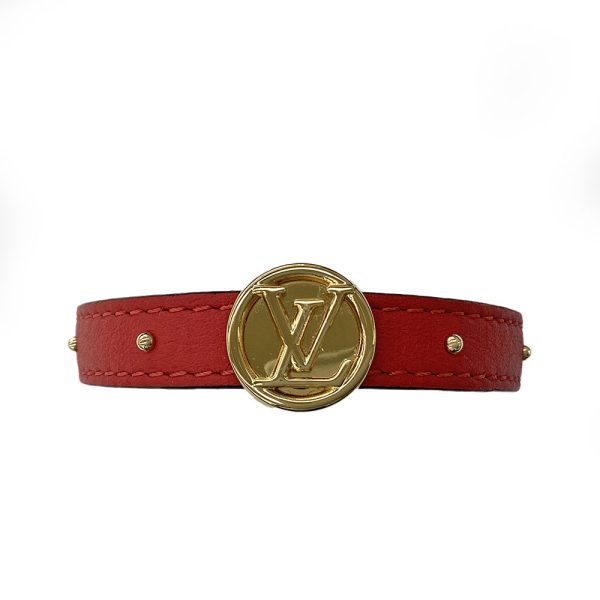 imgrc0085227408 Louis Vuitton Bracelet LV Circle Reversible 15cm Genuine Leather Rouge