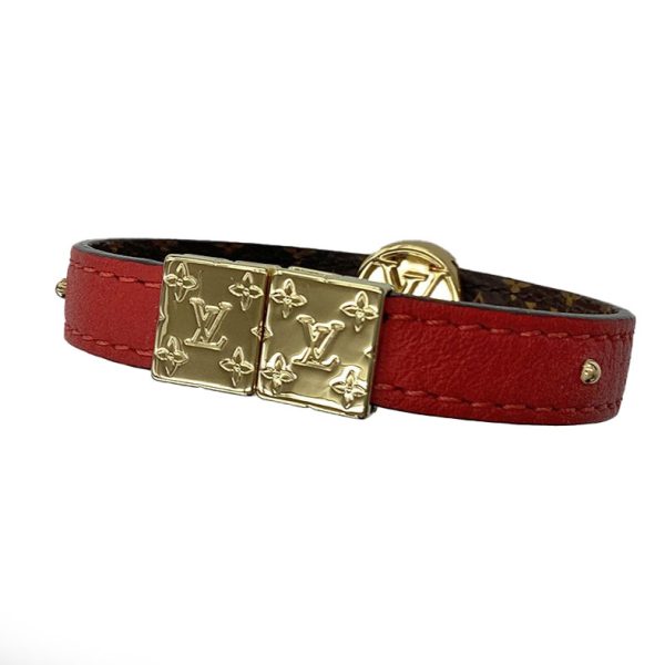imgrc0085227409 Louis Vuitton Bracelet LV Circle Reversible 15cm Genuine Leather Rouge