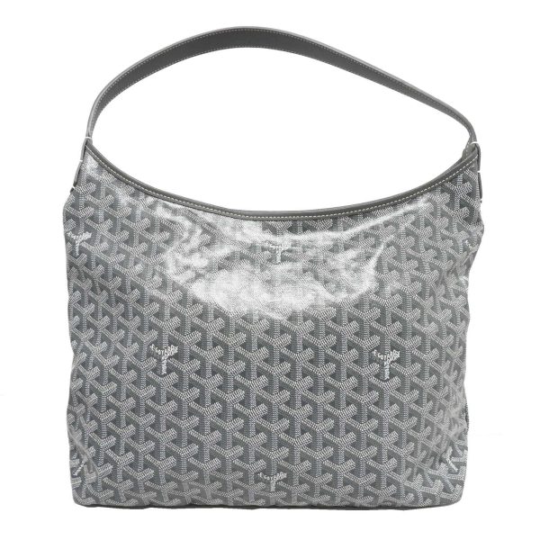 imgrc0085318144 Goyard Boheme Hobo Bag PM Coated Canvas Handbag Tote Shoulder Bag Gray