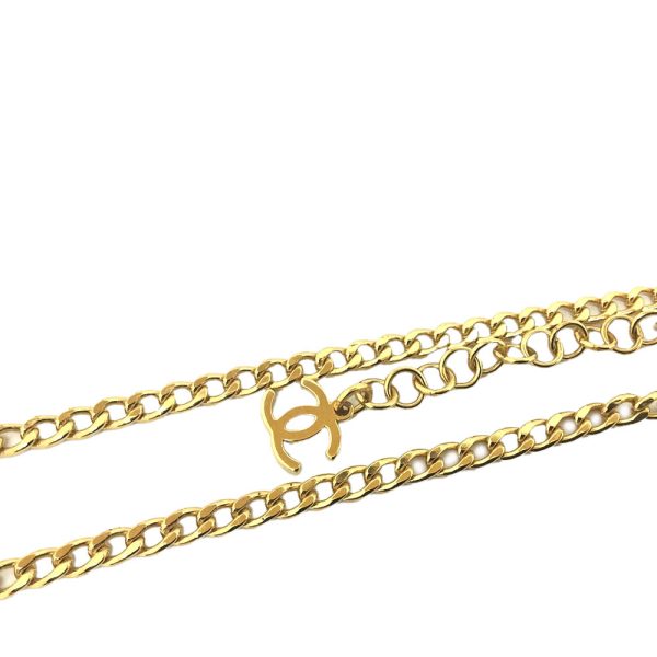 imgrc0085419704 Chanel Coco Mark Necklace 47cm GP Gold Plated Pendant
