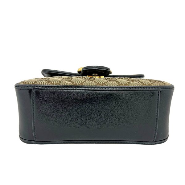imgrc0085428732 GUCCI Mini Top Handle Bag GG Canvas Leather 2way Handbag Shoulder Bag Beige Black