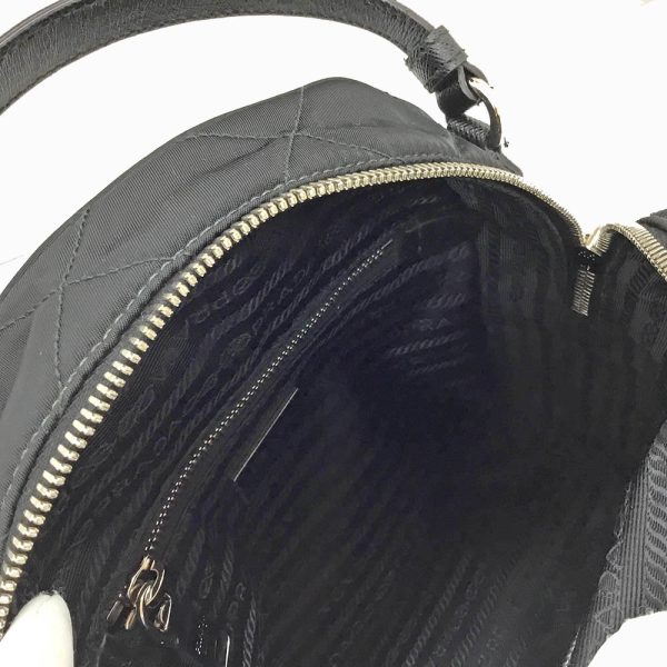 imgrc0085469193 Prada Backpack Nylon Leather Daypack Black