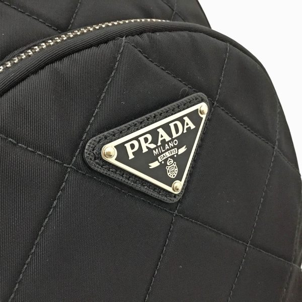 imgrc0085469211 Prada Backpack Nylon Leather Daypack Black