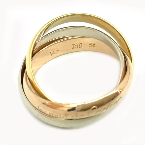 imgrc0085516511 Cartier Trinity Ring Size 14 Yellow Gold Pink Gold White Gold